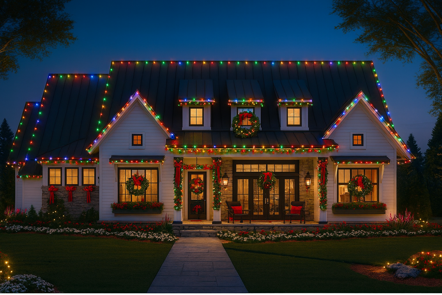 Christmas Lights we installed