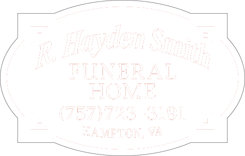 Logo for J. Hayden Smith Funeral Home with text and phone number.