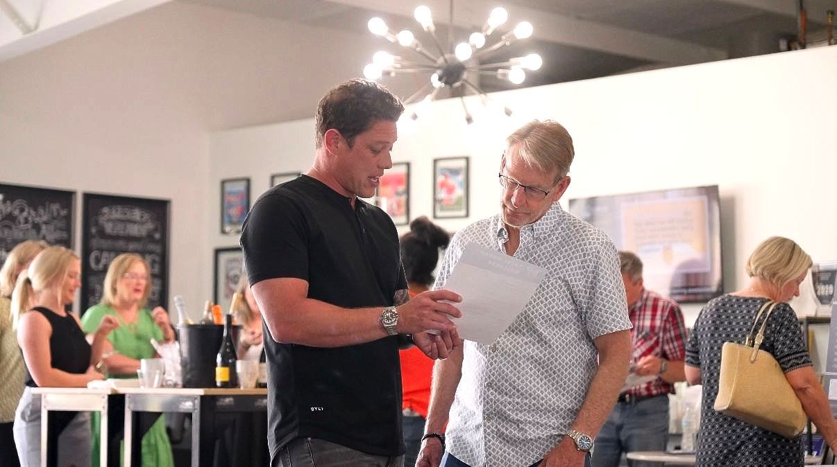 Dr. Matt discussing therapies with a man