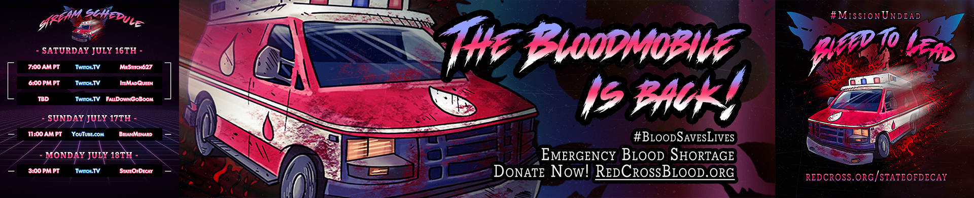 Social Media image for the American Red Cross and Undead Labs partnership 