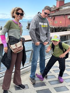 Megan and Aaron on the Seattle waterfront
