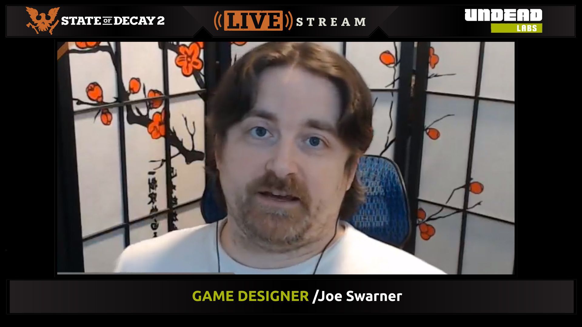 Example of livestream overlay design for Undead Labs