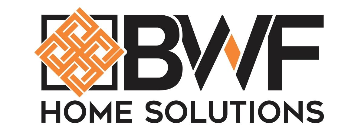 Logo for BWF Home Solutions. Includes logo, phone number, and website address.