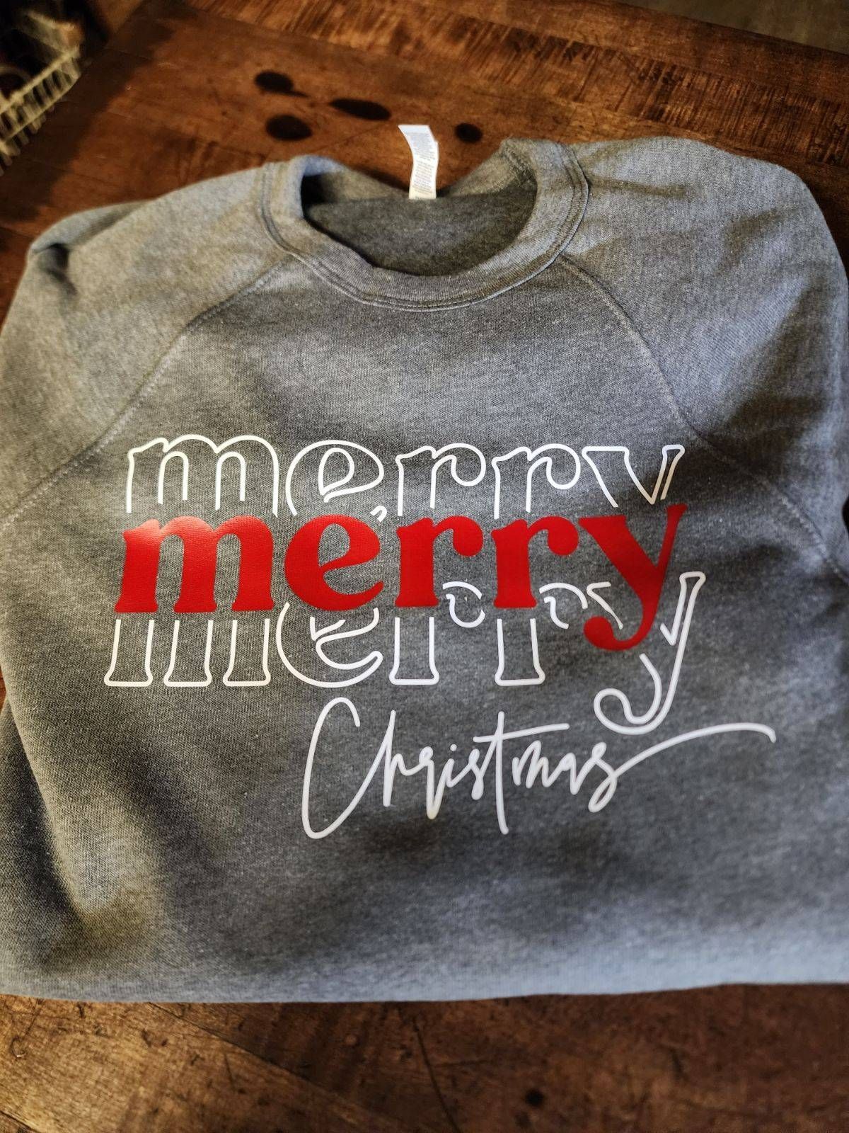 Gray sweatshirt with