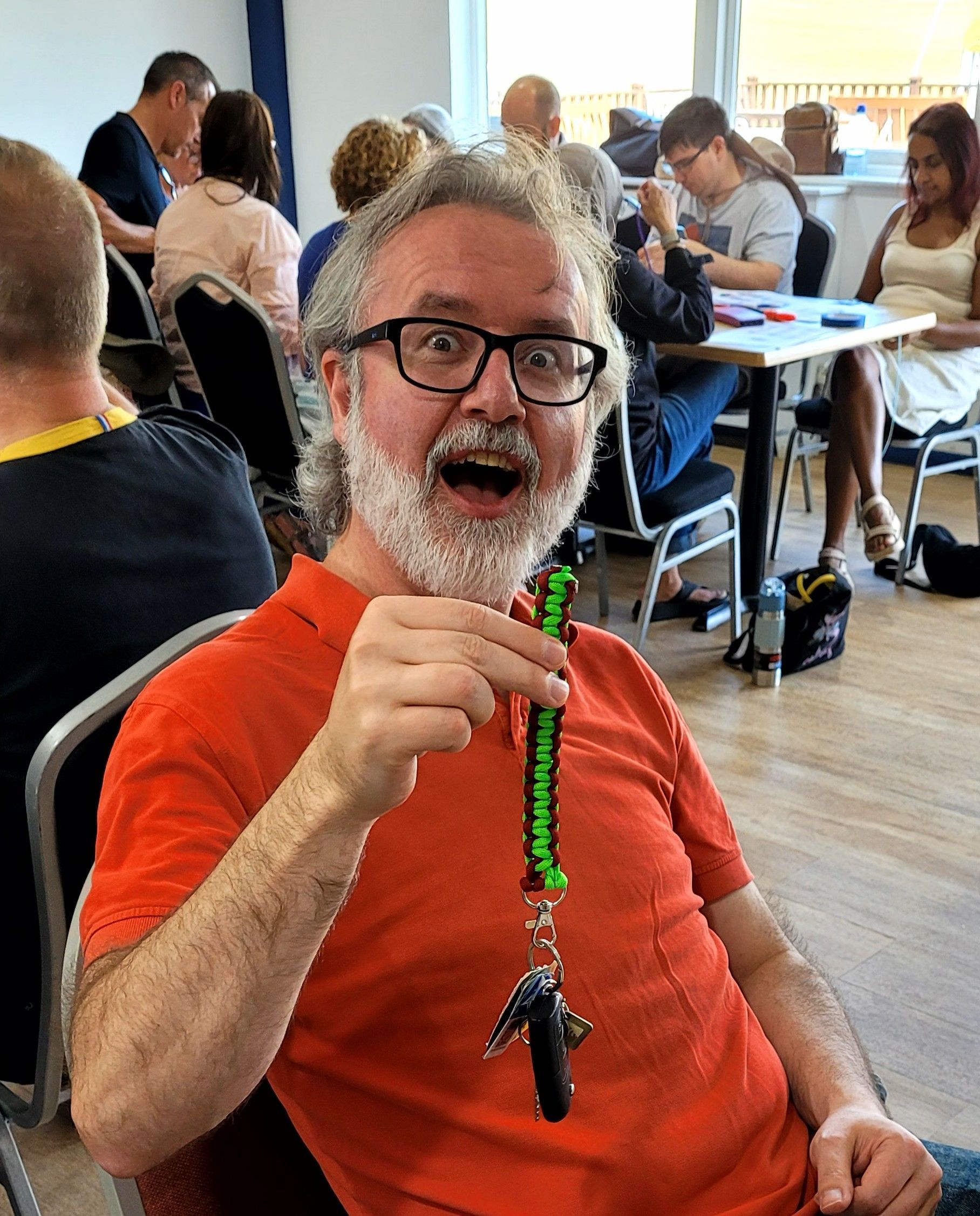 Paracord weaving in-person team building workshop