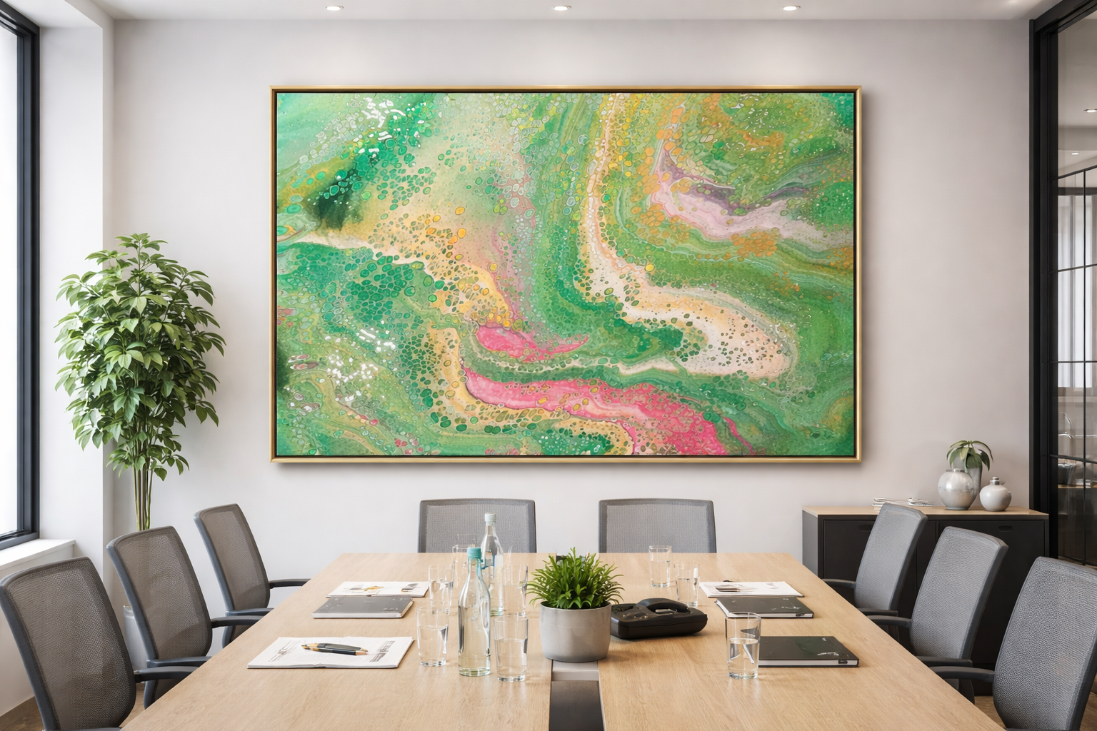 Corporate collaborative art workshop