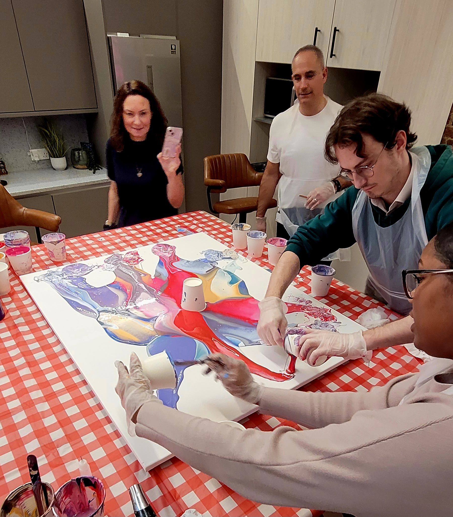 In-person art team building workshop