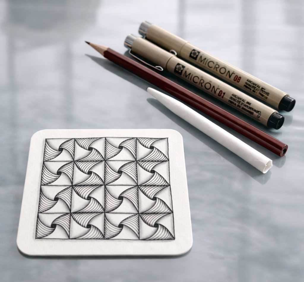  in-person zentangle wellbeing team building workshop