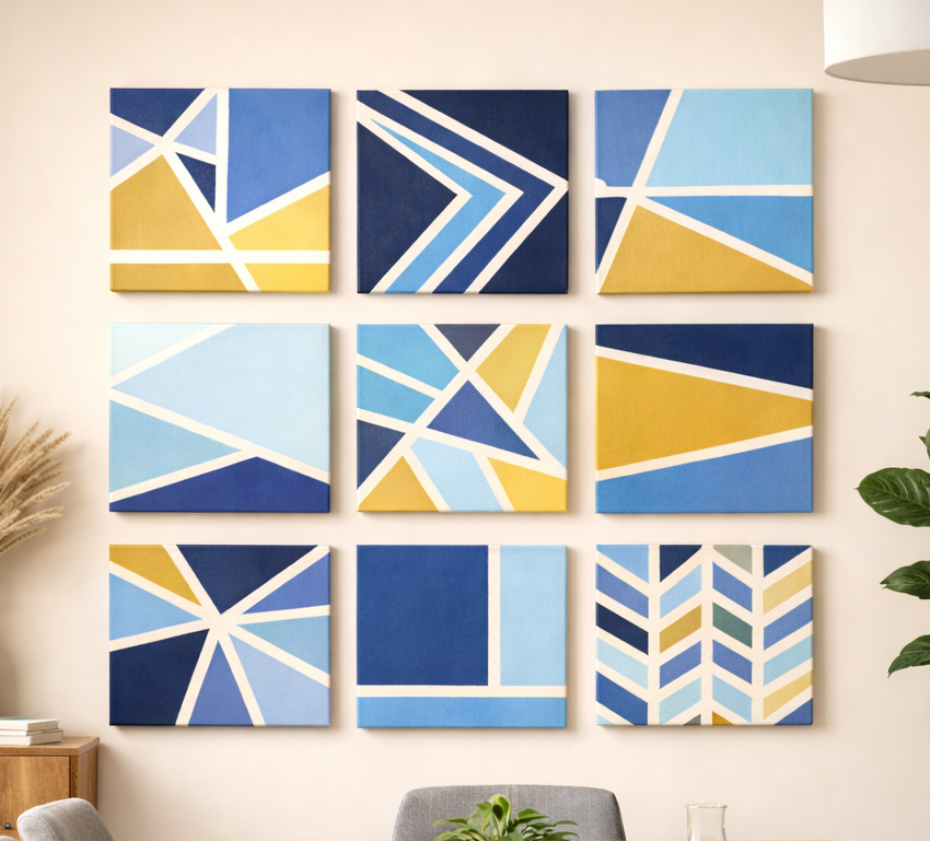 In-person collaborative team building art experience