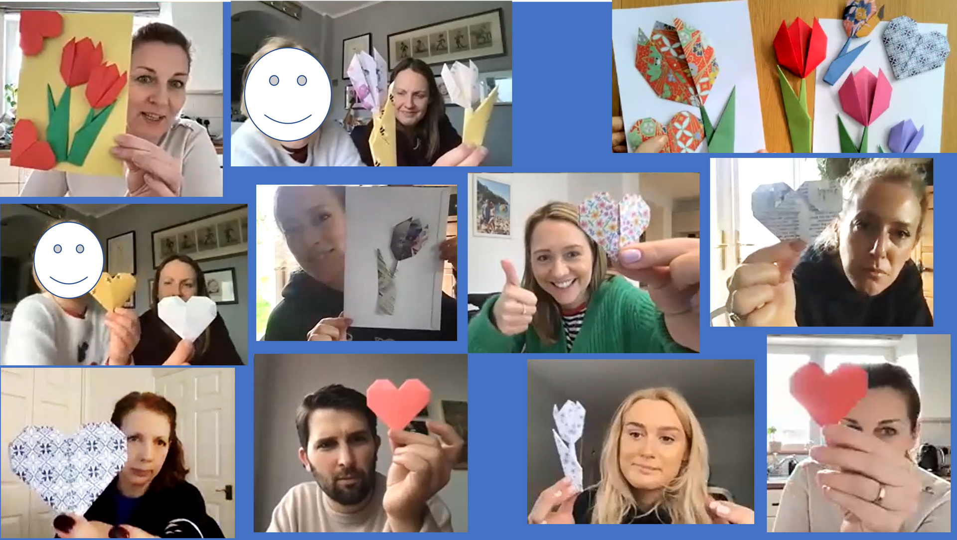 We can make cool stuff online too! Online team building workshop