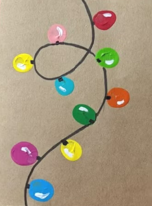 Christmas card making team building workshop