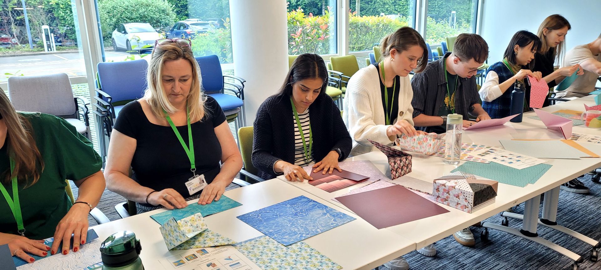 Origami team building workshop