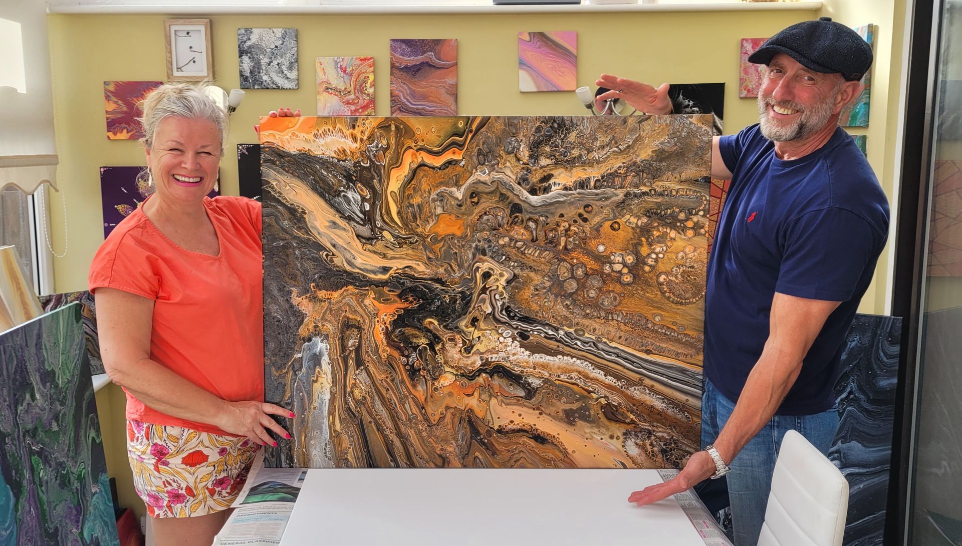 Private collaborative art experience for two workshop