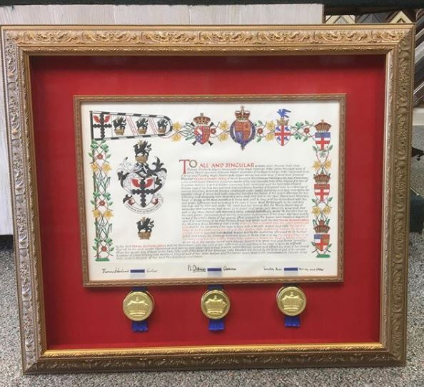 Red Background of Frame — Medford, NJ — Hawthorne Gallery & Frame Shop