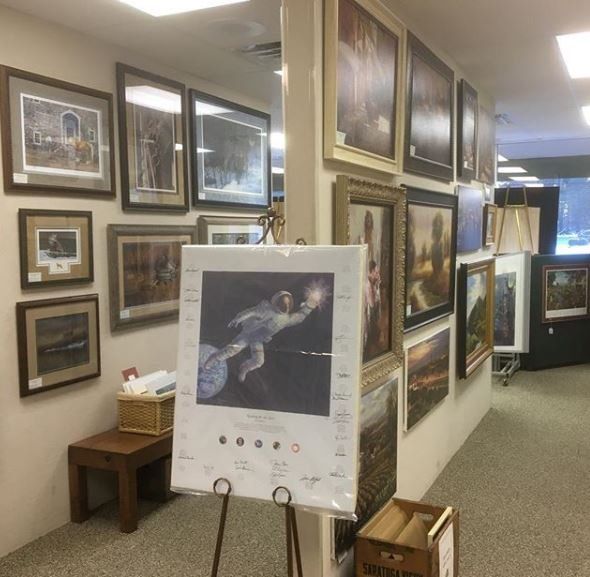 Astronaut Painting in the Frame — Medford, NJ — Hawthorne Gallery & Frame Shop