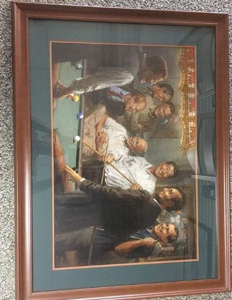 Billiards Painting in the Frame — Medford, NJ — Hawthorne Gallery & Frame Shop