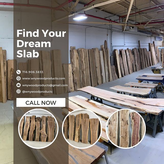 A poster that says find your dream slab call now