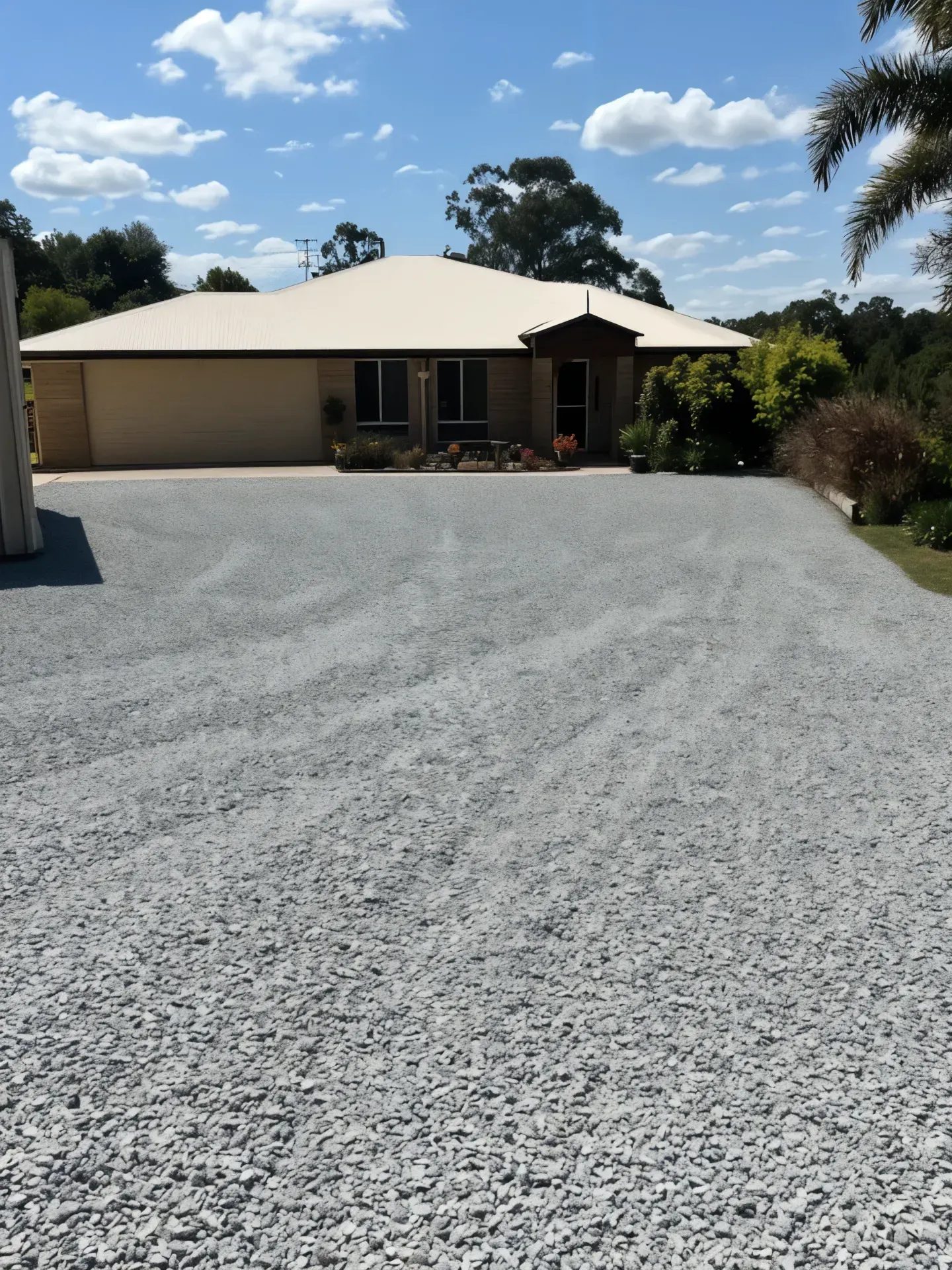 House With a Beige Exterior — Damon's Earthworks in Chatsworth, QLD