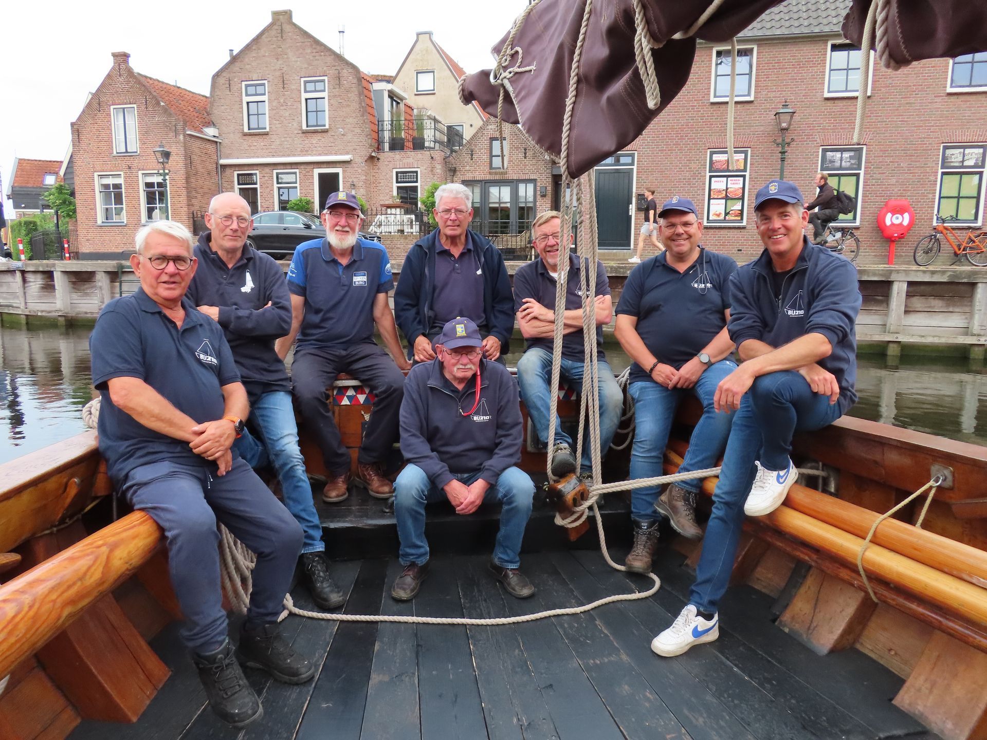 Bemanning van de BU210 botter uit Spakenburg