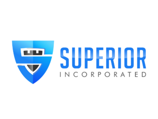 Blue shield logo with the letter