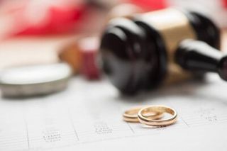 Gavel and Wedding Rings — Legal Services in Sioux City, Iowa