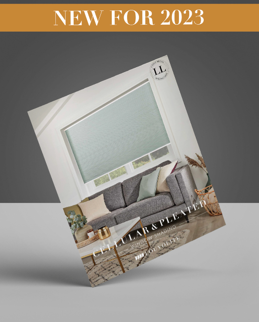 A brochure with a picture of a living room and the words new for 2023