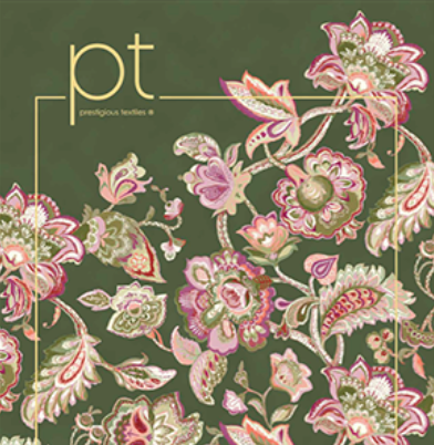 A green background with flowers and the word pt on it