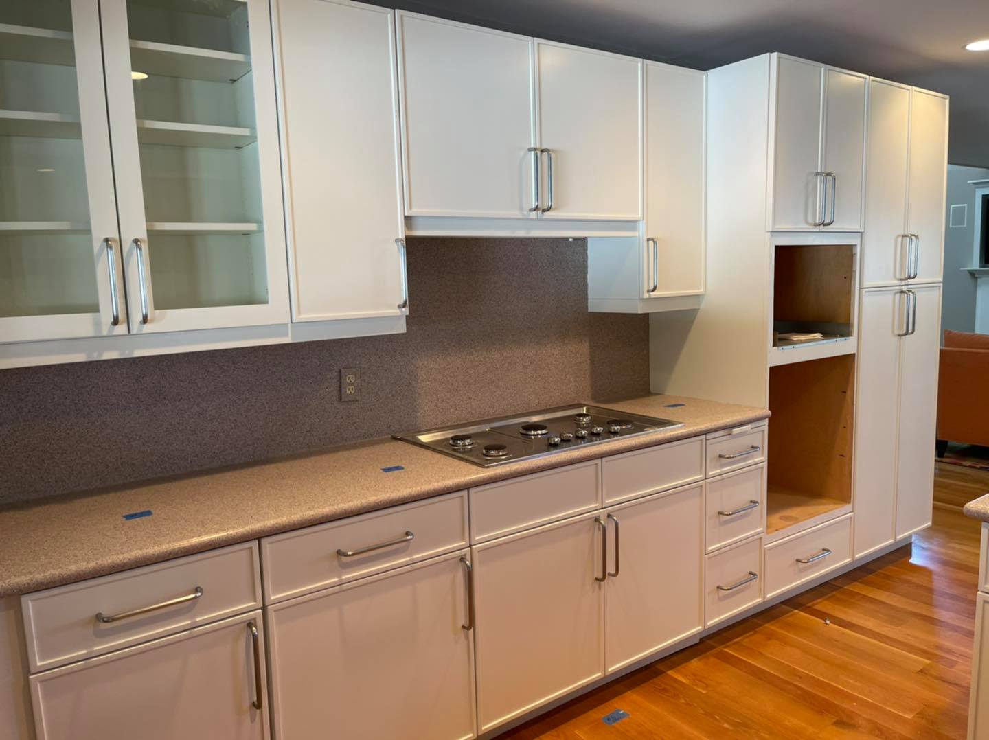 repainting kitchen cabinets DIY best LBI painter SPG Paint and Stain Loveladies Long Beach Island