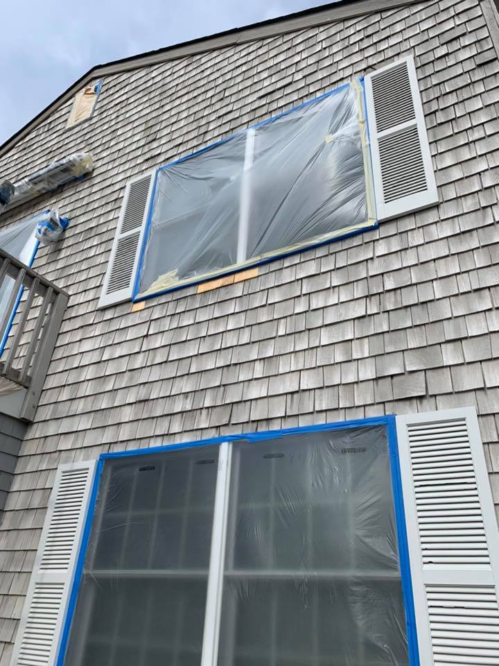 Cedar Shake Siding House Painting SPG Paint and Stain Barnegat Light Painters LBI Harvey Cedars