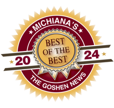 A logo for michiana 's best of the best