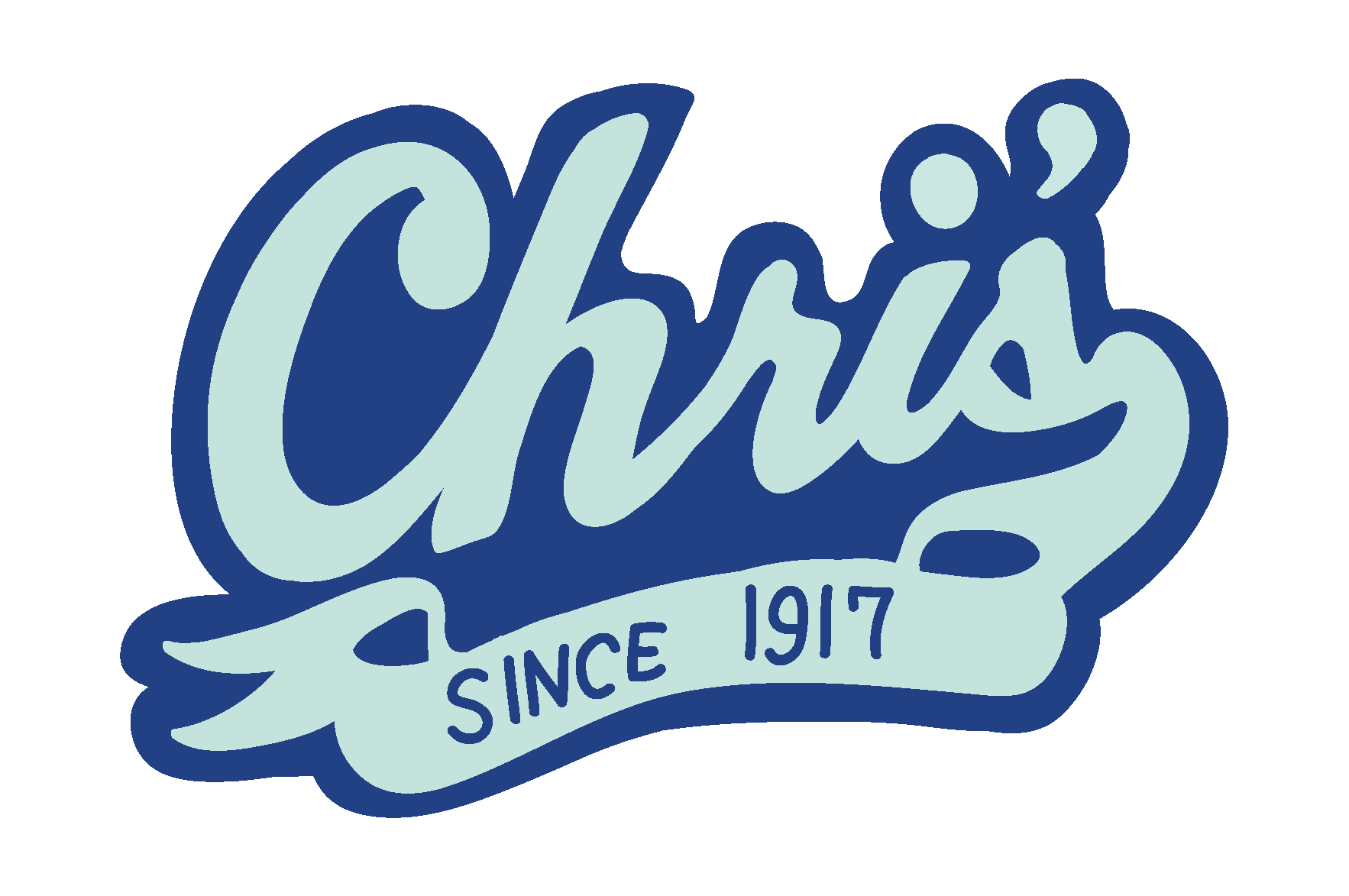 Chris' Famous Hotdogs logo