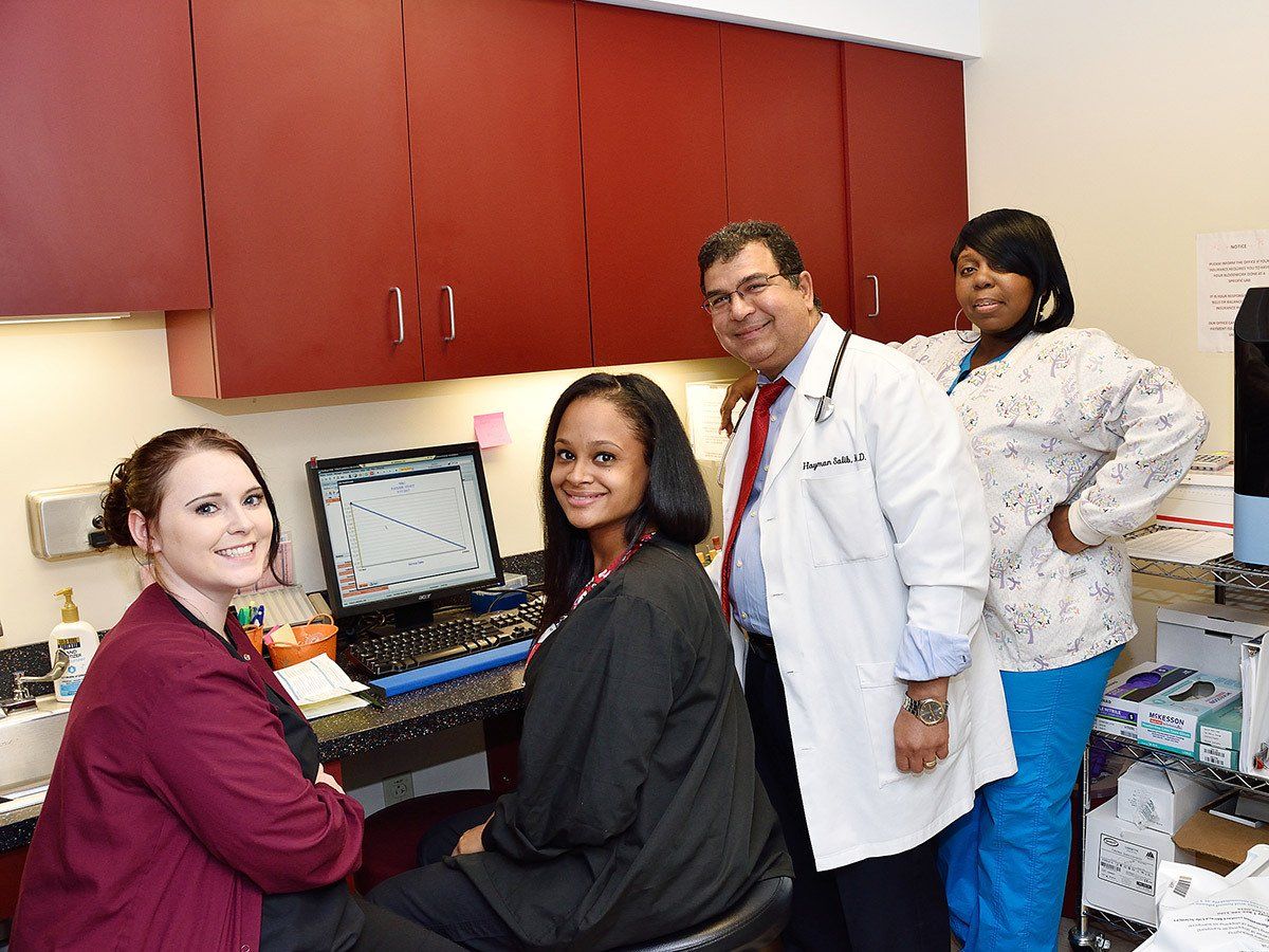Dr. Salib And Technicians — Lehigh Valley — Salib Oncology