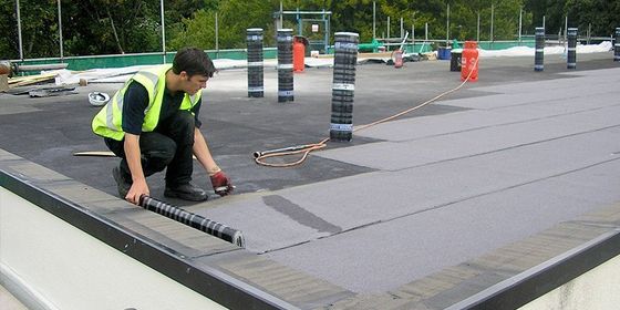 flat roof installation