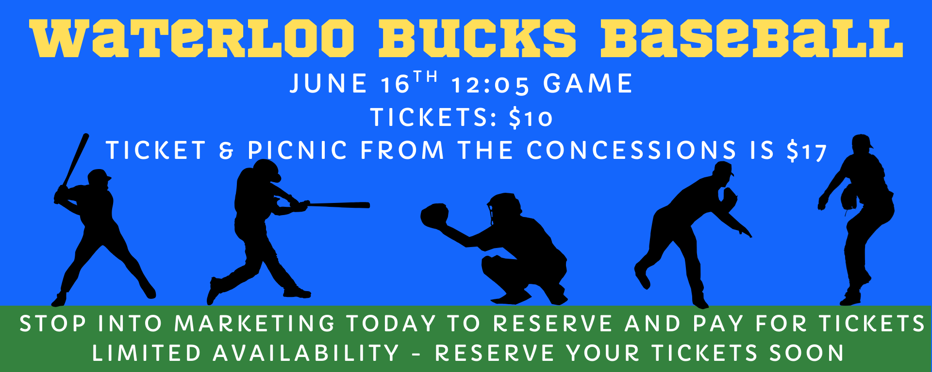 Waterloo Bucks Baseball game event through Friendship Village Retirement Community