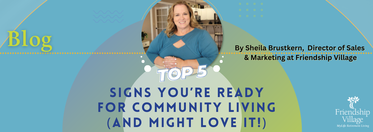 Blue-Green graphic showing Sheila Brustkern, blog author in a circle frame