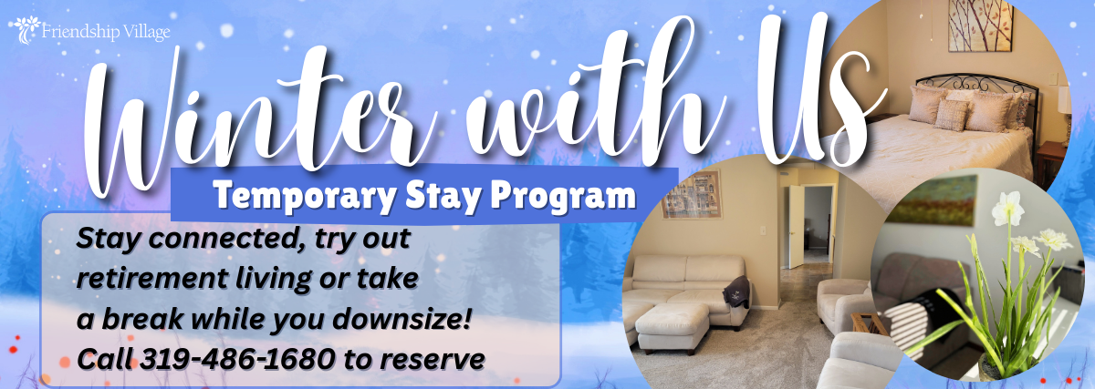 Blue plaid with Winter Days Sip and Social invite. Located at Landmark Commons 1400 Maxhelen Blvd, Jan 22 3-4:30pm