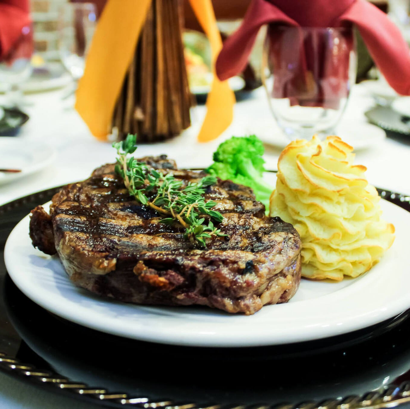 well-done steak and potatoes ready to eat made by chefs in retirement community
