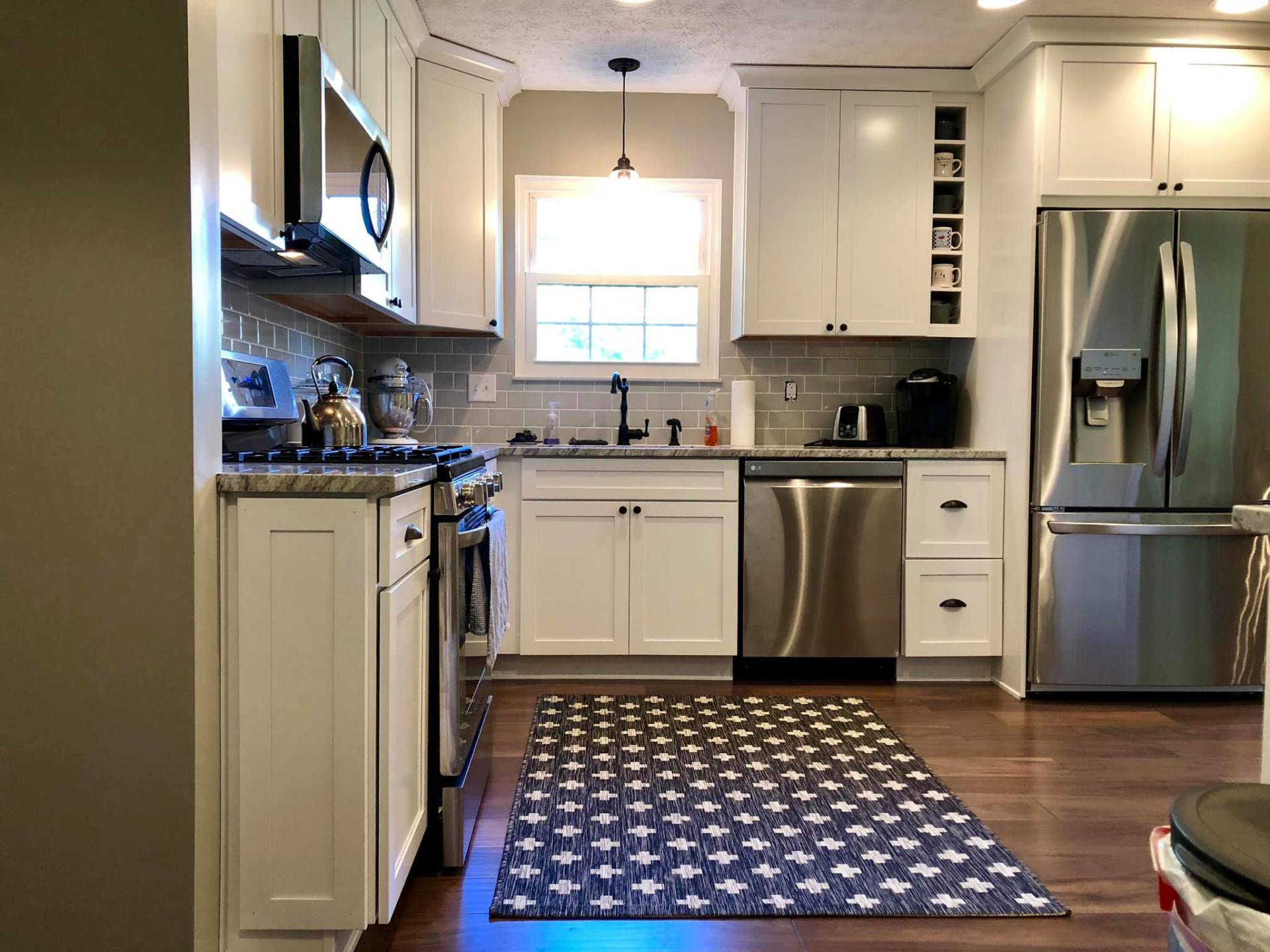 kitchen reno window arch