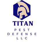 A logo for a company called titan pest defense llc