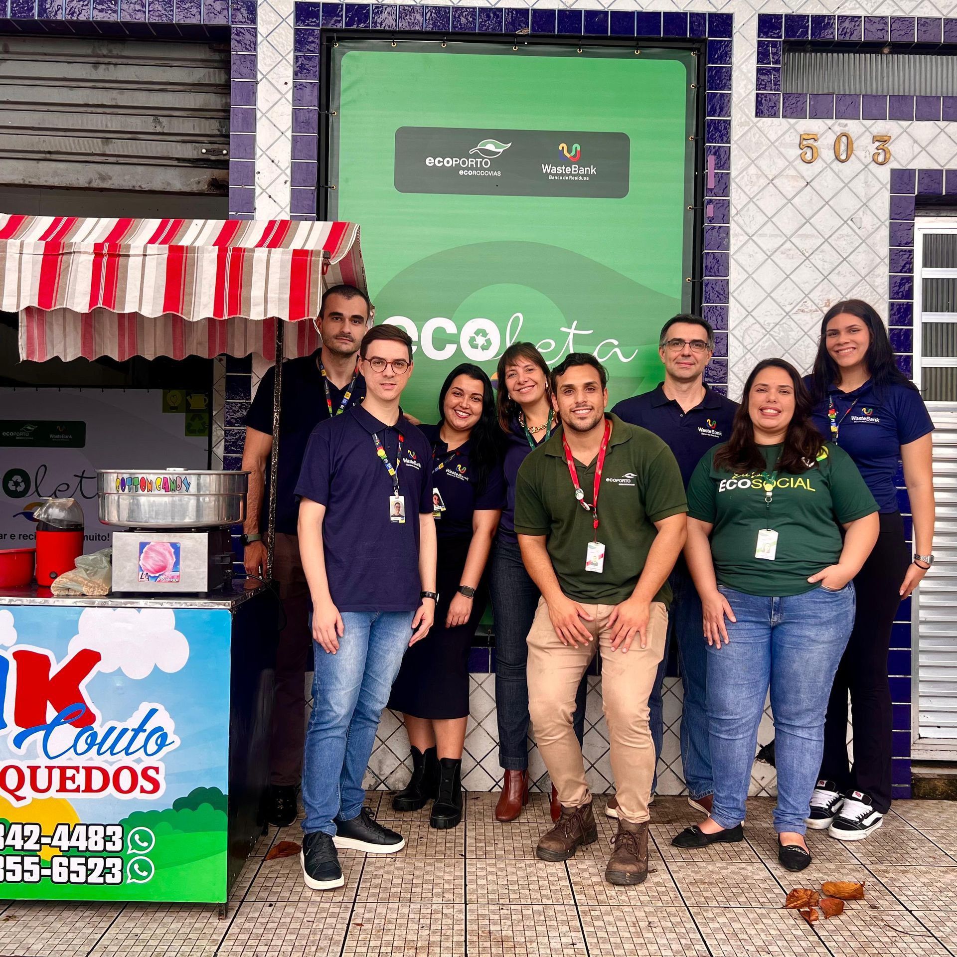 fachada espaço novo trilho wastebank em porto franco ma