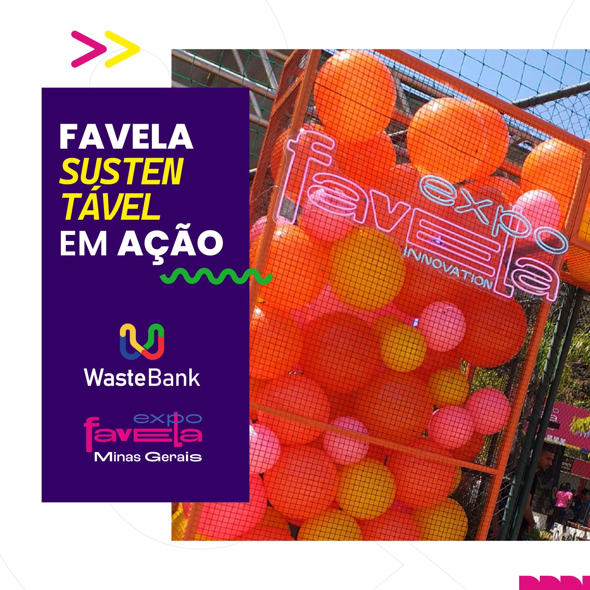 painel entrada da feira expo favela minas gerais 2024