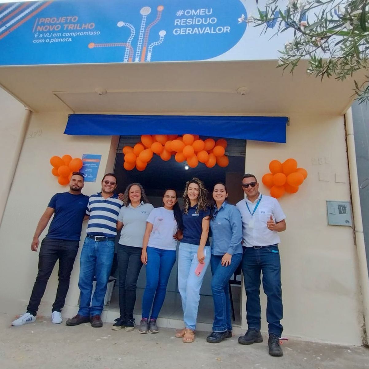 fachada espaço novo trilho wastebank em porto franco ma