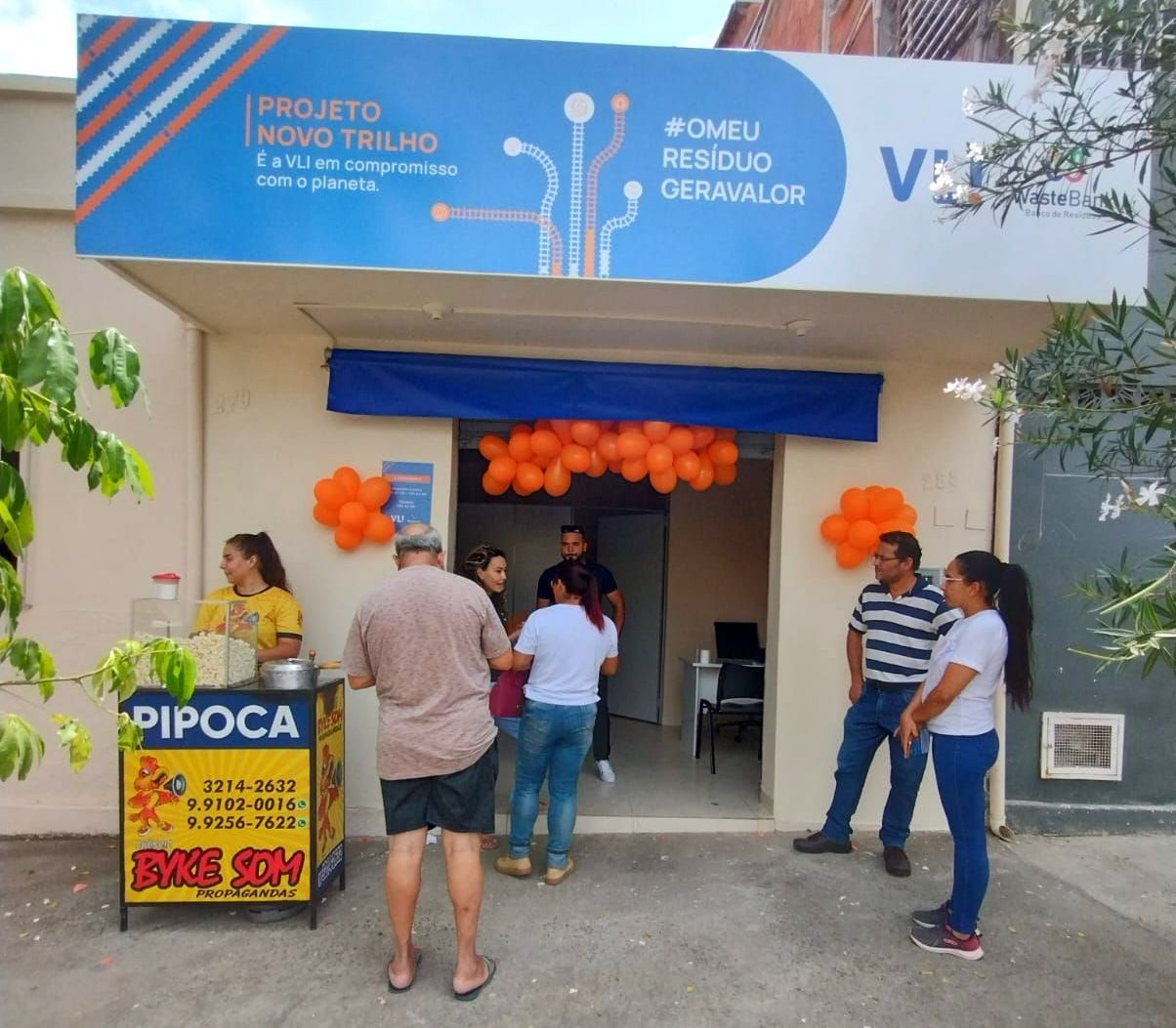 fachada espaço novo trilho wastebank em porto franco ma