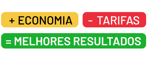 + economia - tarifas = melhores resultados