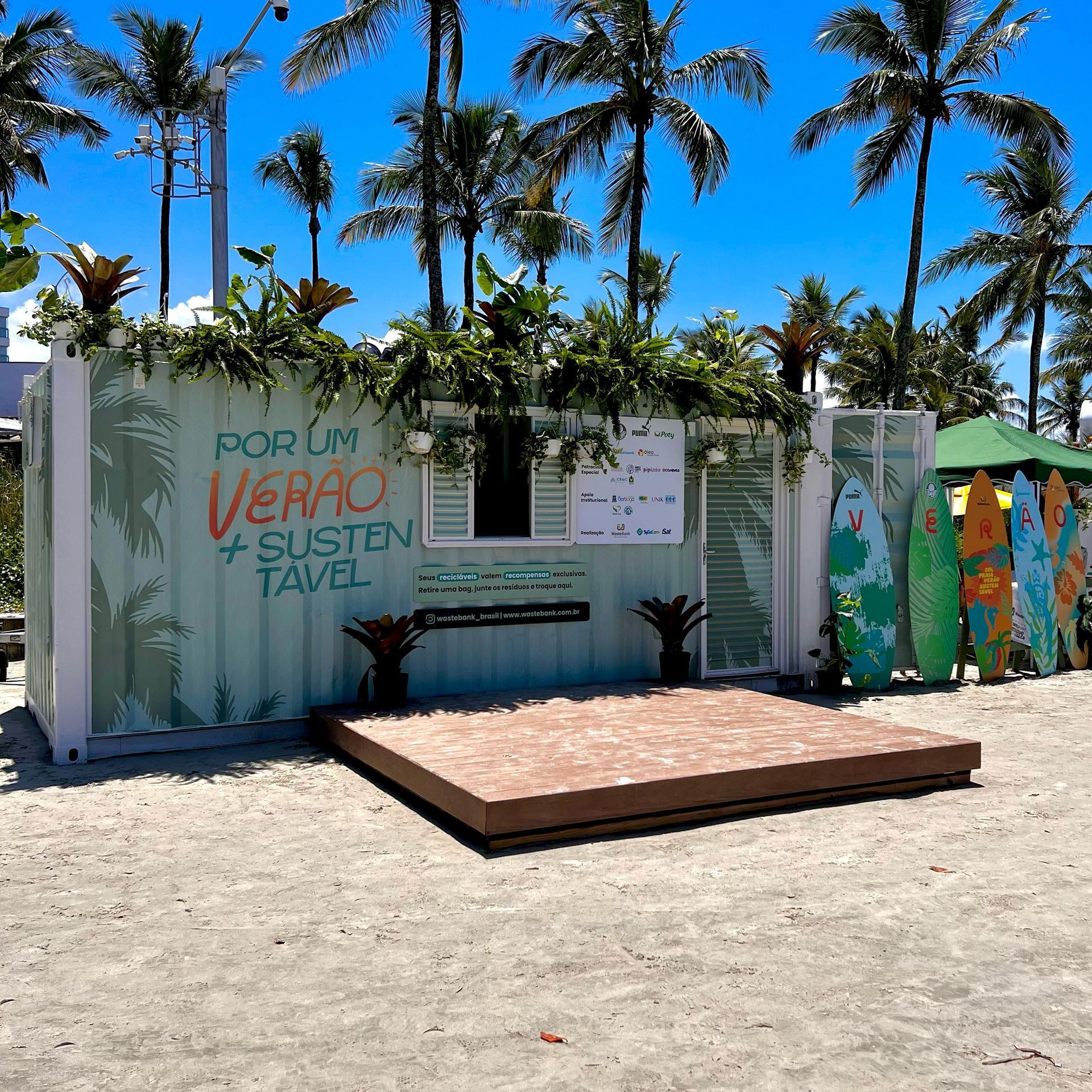 fachada espaço novo trilho wastebank em porto franco ma