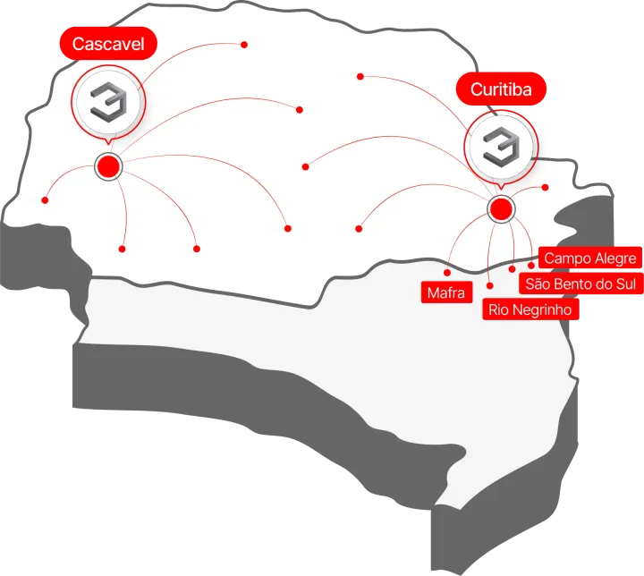 mapa atendimento trezaço