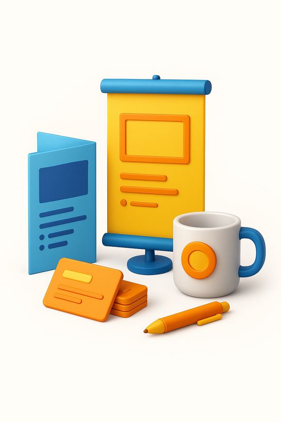 Physical Marketing 3D depiction of services