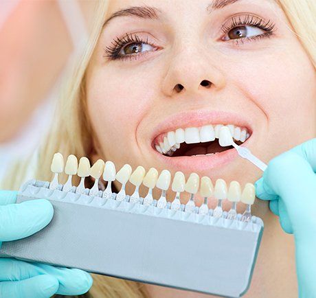 Lady on Dental Crown Process — Pinole, CA — Dalia E. Perez-Salinas, D.D.S.