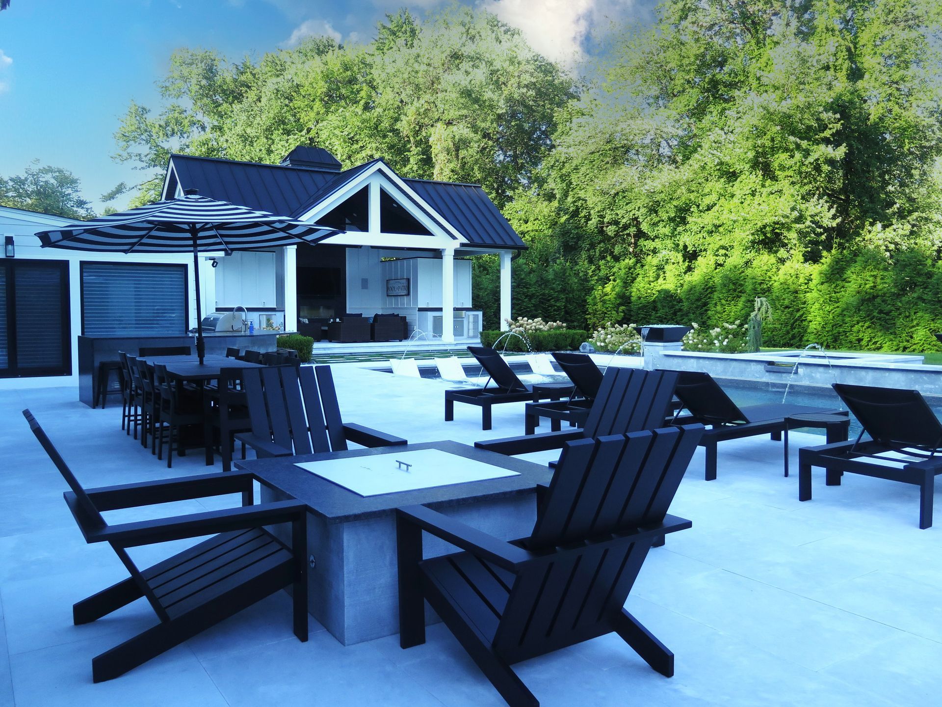 A kitchen with wooden cabinets and granite counter tops