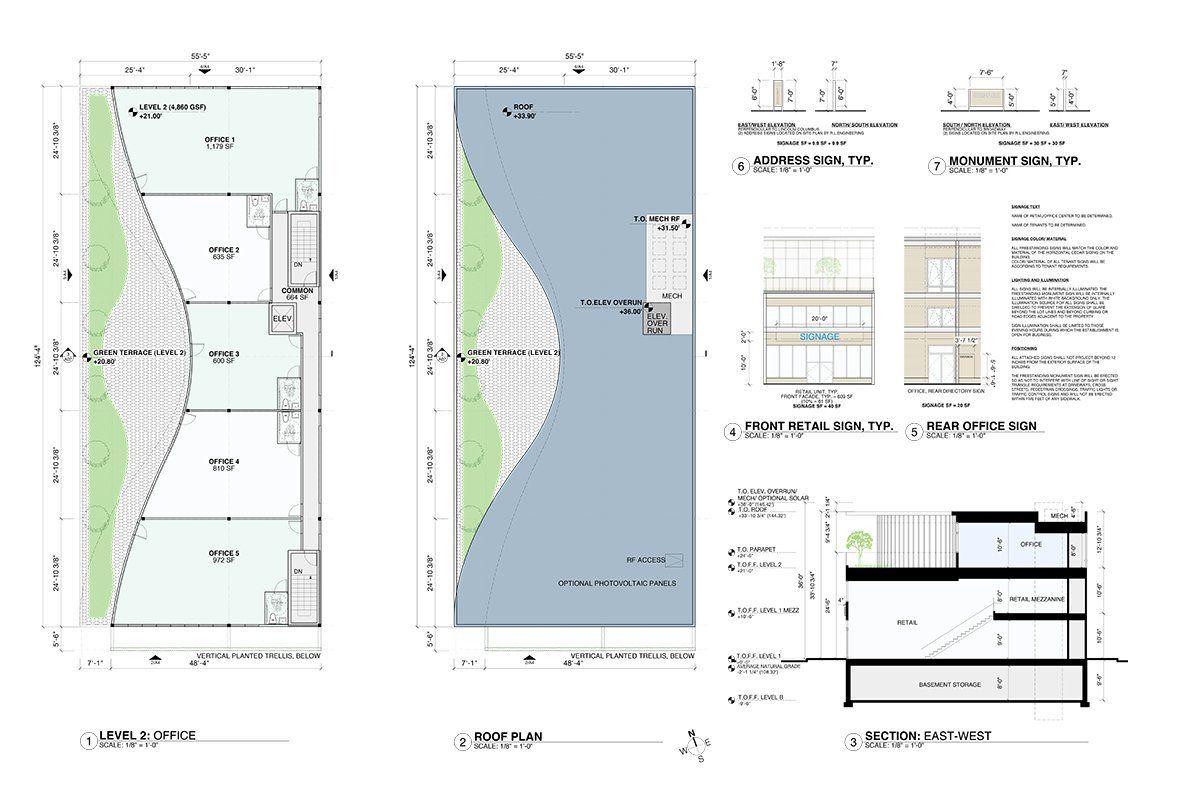 A set of three drawings of a house on a white background.